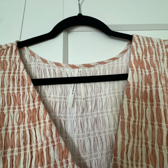 Anthropologie Striped Midi Dress in Pink and Cream - Picture 4 of 4